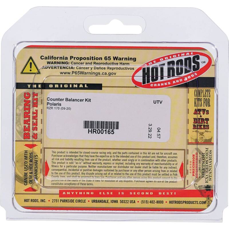 Hot Rods 09-20 Polaris RZR 170 170cc Counter Balancer Kit HR00165 HR00165 Photo - Primary