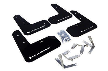 Rally Armor Mud Flap White Logo - FR-S BRZ MF23-UR-BLK/WH Photo - Primary