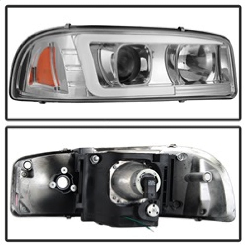 Spyder GMC Sierra 1500/2500/3500 99-06 V2 Projector Headlights - DRL - Chrome PRO-YD-CDE00V2-LB-C 5084620 5084620 Photo - Unmounted