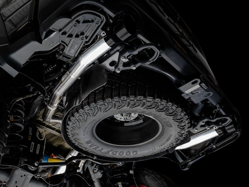 AWE Tuning 2021 RAM 1500 TRX 0FG Cat-Back Exhaust - Diamond Black Tips 3015-33005 3015-33005 Photo - Mounted
