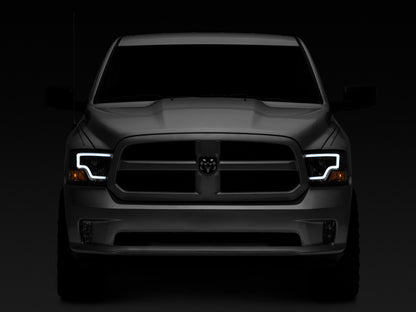 Raxiom 09-18 Dodge RAM 1500 LED Bar Headlights- Black Housing (Clear Lens) R117803 R117803 Photo - Close Up