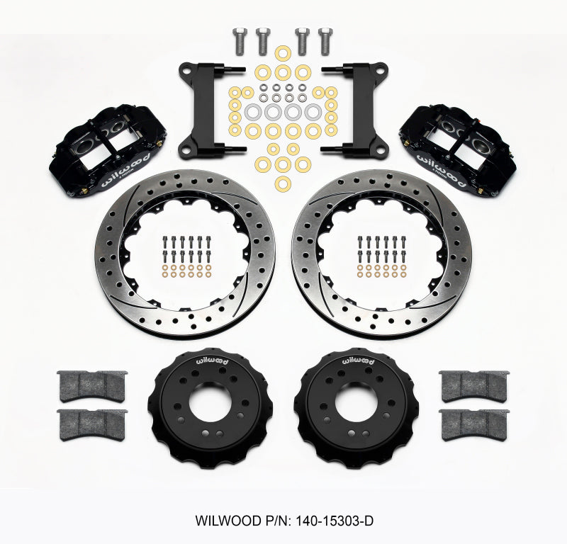 Wilwood Narrow Superlite 6R Front Hat Kit 13.06 Drilled 63-87 C10 w/ Wilwood Pro Spindles 140-15303-D 140-15303-D Photo - Primary