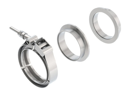 Borla Universal 2.5in Stainless Steel 3pc V-Band Clamp w/ Male and Female Flanges 18008 18008 Photo - Primary