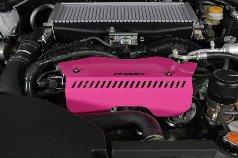 Perrin Performance Perrin 2022+ Subaru WRX Pulley Cover - Hyper Pink PSP-ENG-153HP PSP-ENG-153HP User 1