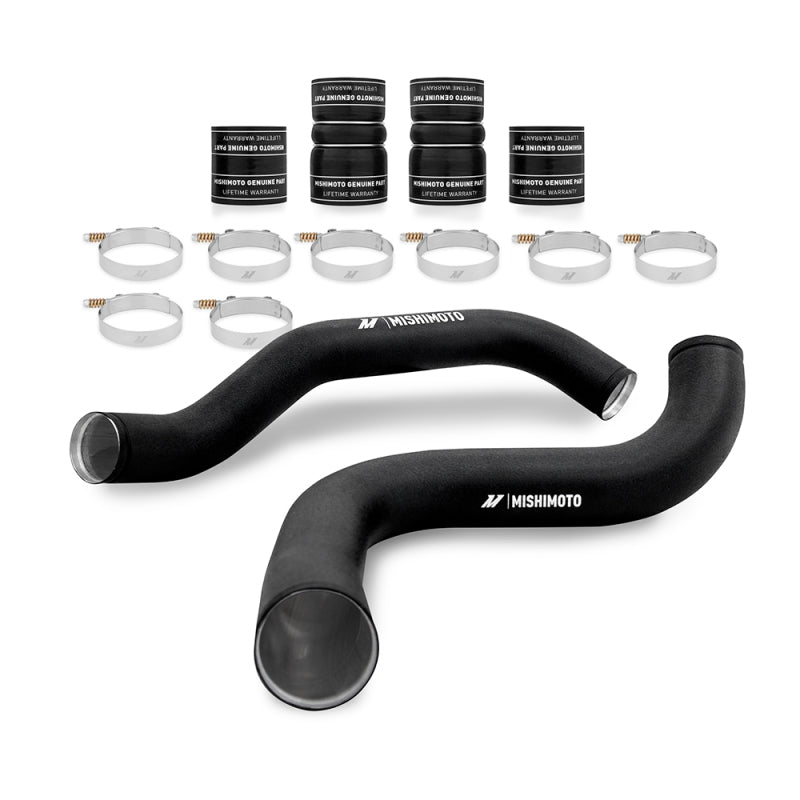 Mishimoto 99-03 Ford 7.3L Powerstroke PSD Intercooler Pipe/Boot Kit - Wrinkle Black MMICP-F2D-99KWBK MMICP-F2D-99KWBK Photo - Primary