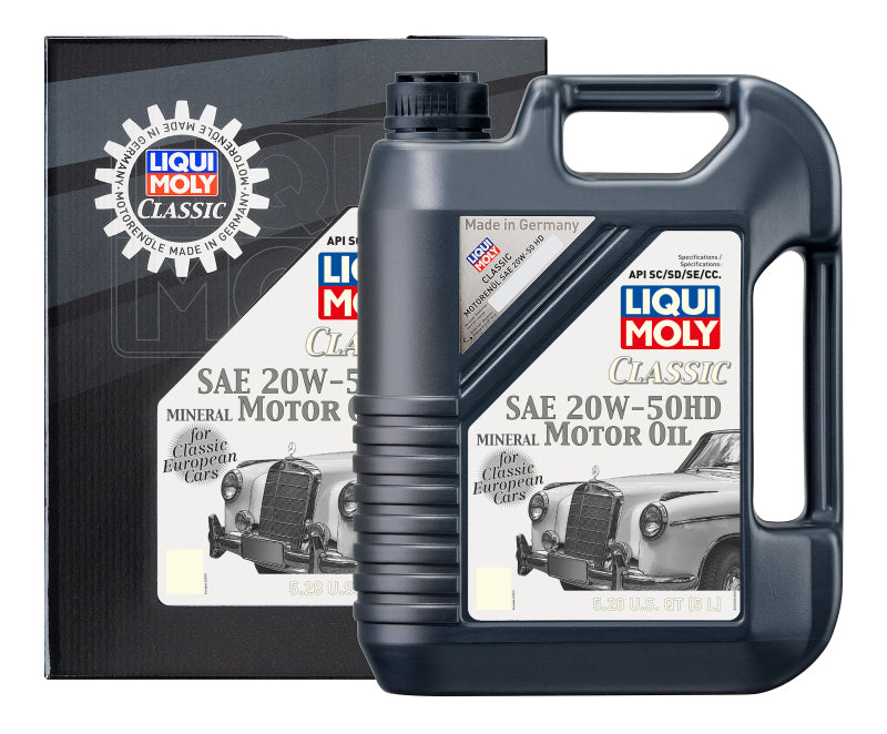 LIQUI MOLY 5L Classic Motor Oil SAE 20W50 HD 20262 20262 Photo - Primary