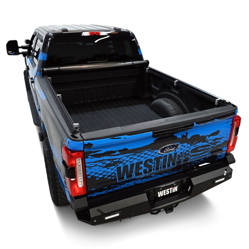 Westin 17-24 Ford F-250/350 Super Duty 6.75ft. Bed Soft Roll Tonneau Cover - Black 19-11005 19-11005 Photo - Mounted