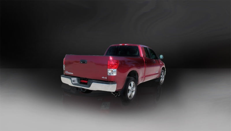 Corsa 07-08 Toyota Tundra Double Cab/Crew Max 5.7L V8 Sport C/B Single Side Exit Dual Black Tips Exh 14577BLK 14577BLK Photo - Mounted