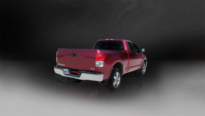 Corsa 07-08 Toyota Tundra Double Cab/Crew Max 5.7L V8 Sport C/B Single Side Exit Dual Black Tips Exh 14577BLK 14577BLK Photo - Mounted