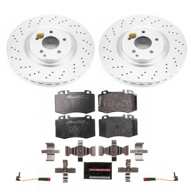 PowerStop Power Stop 02-04 Mercedes-Benz C32 AMG Front Euro-Stop Brake Kit ESK6205 ESK6205 Photo - Primary