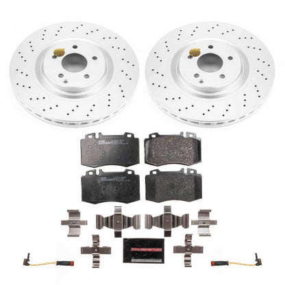 PowerStop Power Stop 02-04 Mercedes-Benz C32 AMG Front Euro-Stop Brake Kit ESK6205 ESK6205 Photo - Primary