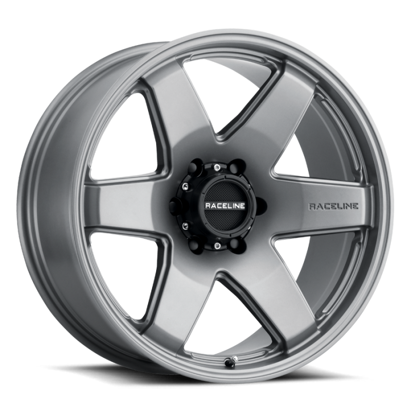 Raceline 942GS Addict 18x8in / 6x135 BP / 35mm Offset / 87.1mm Bore - Greystone Wheel 942GS-88065+35 942GS-88065+35 Photo - Primary