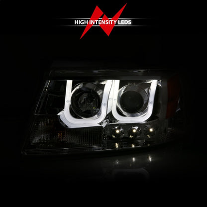 Anzo 2004-2008 Ford F-150 Projector Headlights w/ U-Bar Chrome 111287 Photo - Unmounted