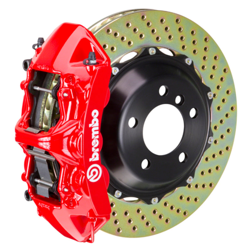 Brembo 12-19 Range Rover Evoque Front GT BBK 6 Piston Cast 380x32 2pc Rotor Drilled-Red 1M1.9047A2 1M1.9047A2 Photo - Primary