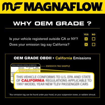 MagnaFlow OEM Grade Federal / EPA Compliant Direct-Fit Catalytic Converter 49664 Product Brochure - a specific brochure describing a Product