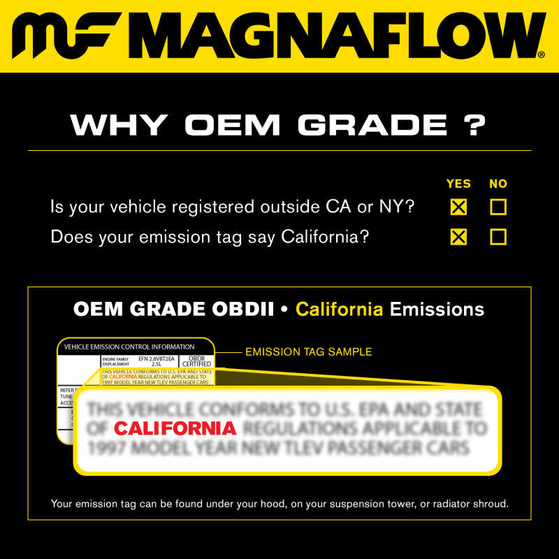 MagnaFlow OEM Grade Federal / EPA Compliant Direct-Fit Catalytic Converter 49366 Product Brochure - a specific brochure describing a Product