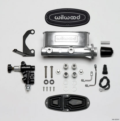 Wilwood HV Tandem M/C Kit w L/H Bracket & Prop Valve 261-13270-P Photo - Primary