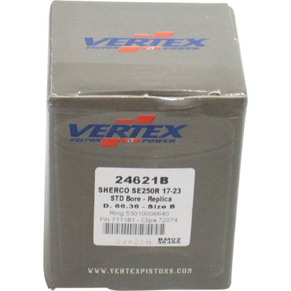Vertex Pistons Vertex Piston 17-24 Sherco SE-R 250 250cc Cast Replica Piston Kit 24621B 24621B Photo - Primary