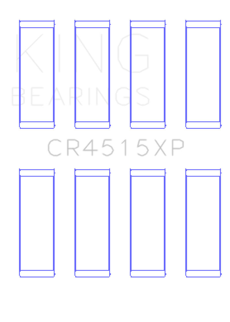King Engine Bearings King Ford/Mazda Duratec 121ci 2.0L 16V (Size 0.25) Connecting Rod Bearings (Set of 4) CR4515XP0.25 CR4515XP0.25 Photo - Primary