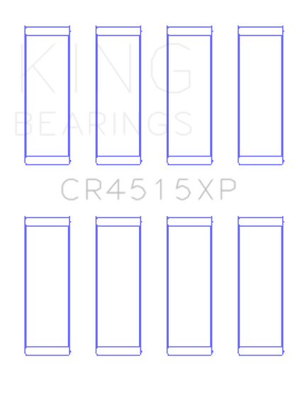 King Engine Bearings King Ford/Mazda Duratec 121ci 2.0L 16V (Size 0.25) Connecting Rod Bearings (Set of 4) CR4515XP0.25 CR4515XP0.25 Photo - Primary