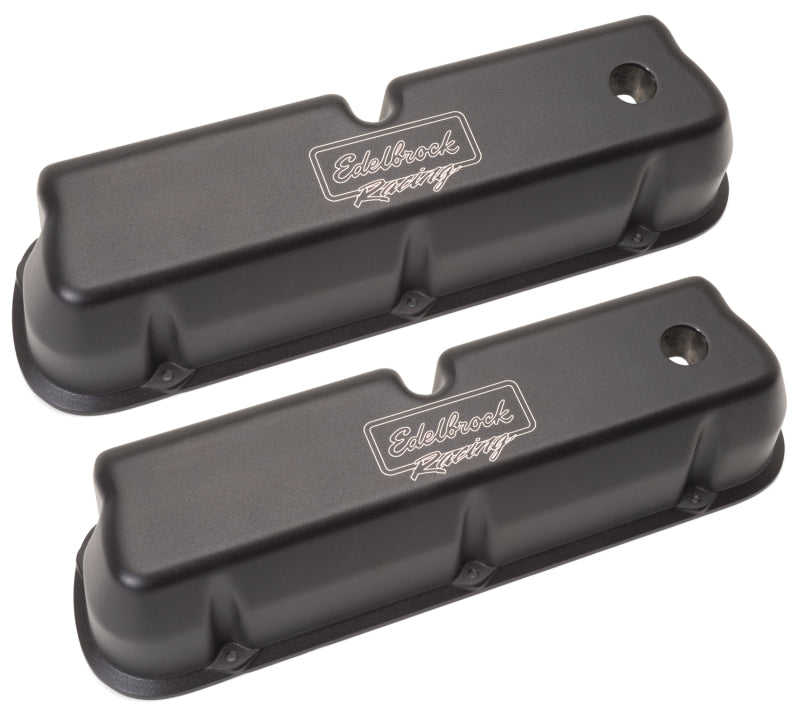 Edelbrock Valve Cover Victor Series Ford 289-302-351W CI V8 Tall Black 41263 41263 Photo - Unmounted