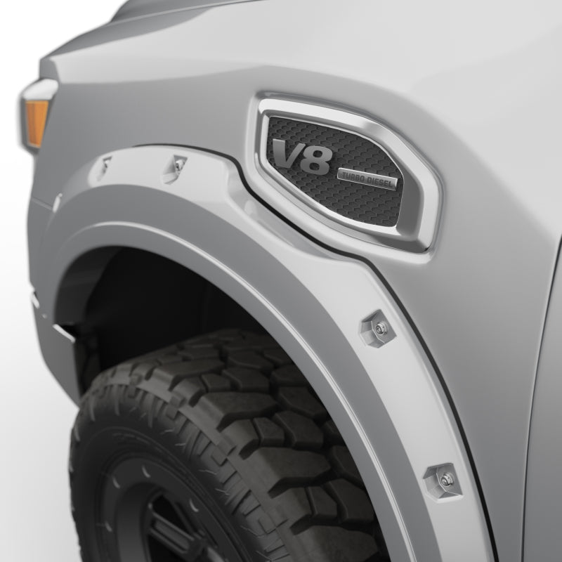 EGR 16+ Nissan Titan XD Bolt-On Look Color Match Fender Flares - Set - Liquid Platinum Metallic 795904-K23 795904-K23 Photo - Close Up