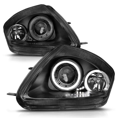 Anzo 2000-2005 Mitsubishi Eclipse Projector Headlights w/ Halo Black 121332 Photo - Unmounted