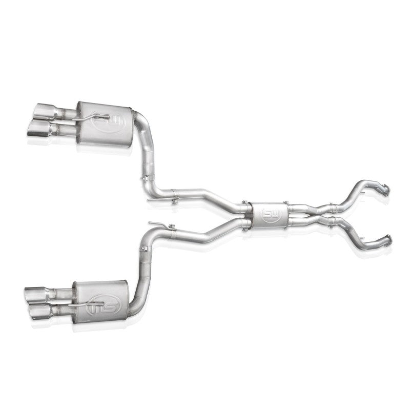 Stainless Works 2008-09 Pontiac G8 GT 3in Catback Systemt X-Pipe Turbo Chambered Muffler 3.5in Tips PG8CBFC PG8CBFC Photo - Unmounted