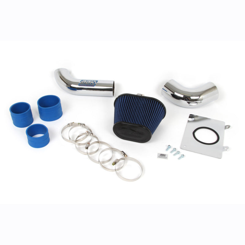 BBK Performance 86-93 Mustang 5.0L Cold-Air Intake Fenderwell Style (Chrome) 1557 Photo - Primary