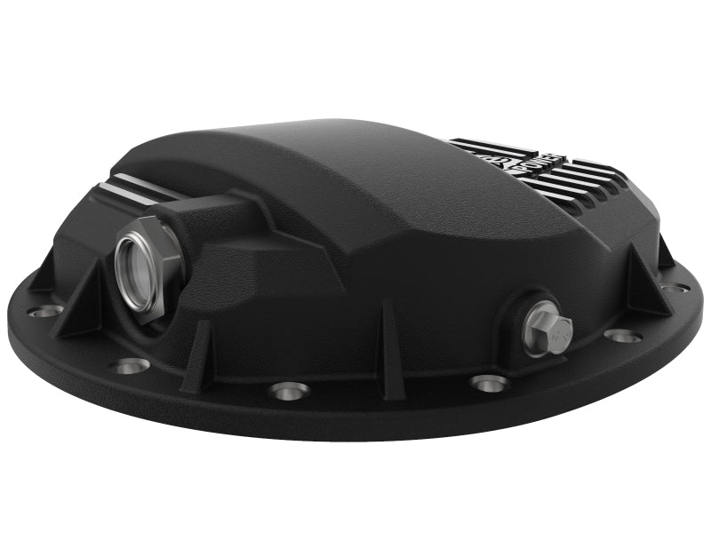 aFe Pro Series GMCH 9.5 Rear Diff Cover Black w/ Machined Fins 19-20 GM Silverado/Sierra 1500 46-71140B 46-71140B Photo - Unmounted