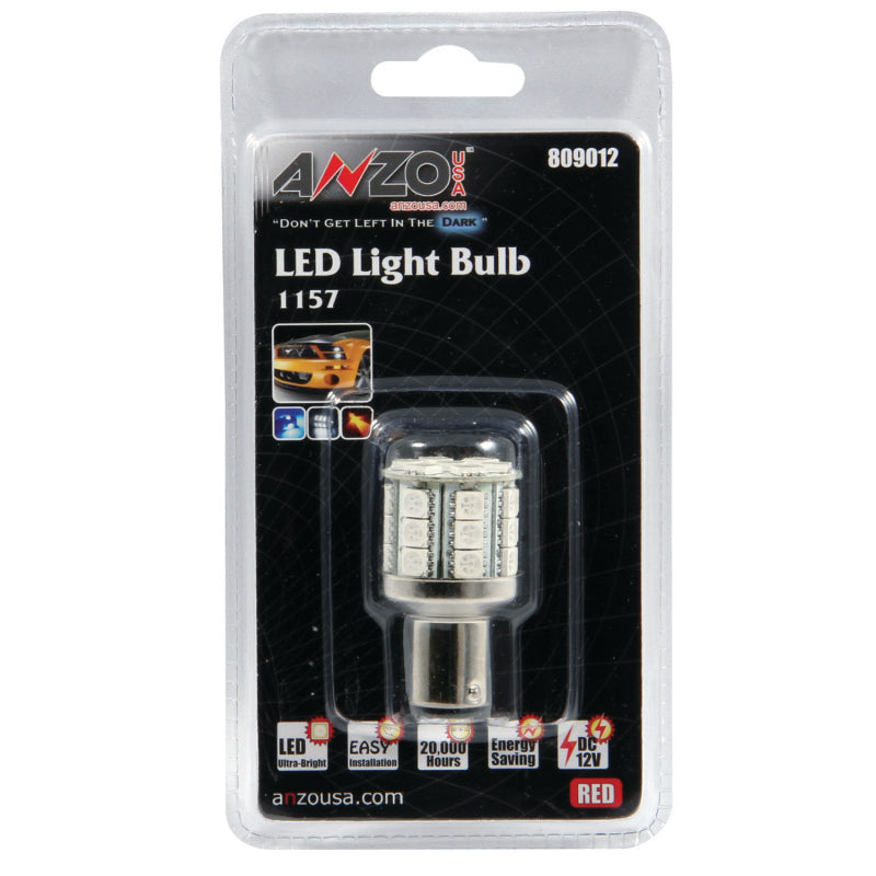 Anzo Tail Light Bulb - LED; 1157 28-LED; Red; Single 809012 Photo - Primary