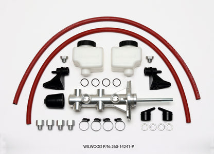 Wilwood Tandem Remote Master Cylinder - 7/8" Bore, Ball Burnished 17GNE 260-14241-P Photo - Primary
