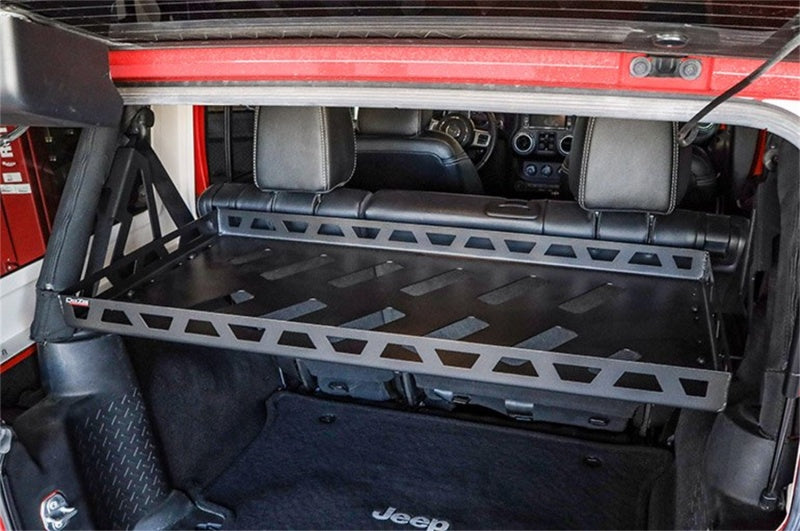 Dee Zee Deezee 07-23 Jeep JK/JL Jeep Interior Solid Cargo Rack DZ4470JP DZ4470JP Photo - Mounted