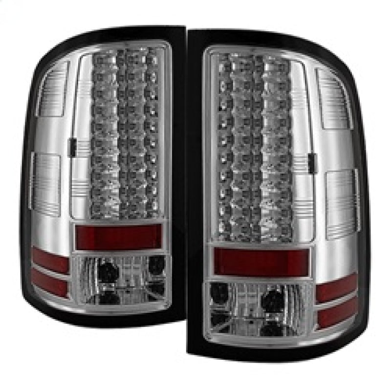 Spyder GMC Sierra 07-13 (Not fit 3500 Dually 4 Rear Wheels)LED Tail Lights Chrome ALT-YD-GS07-LED-C 5014931 5014931 Photo - Primary