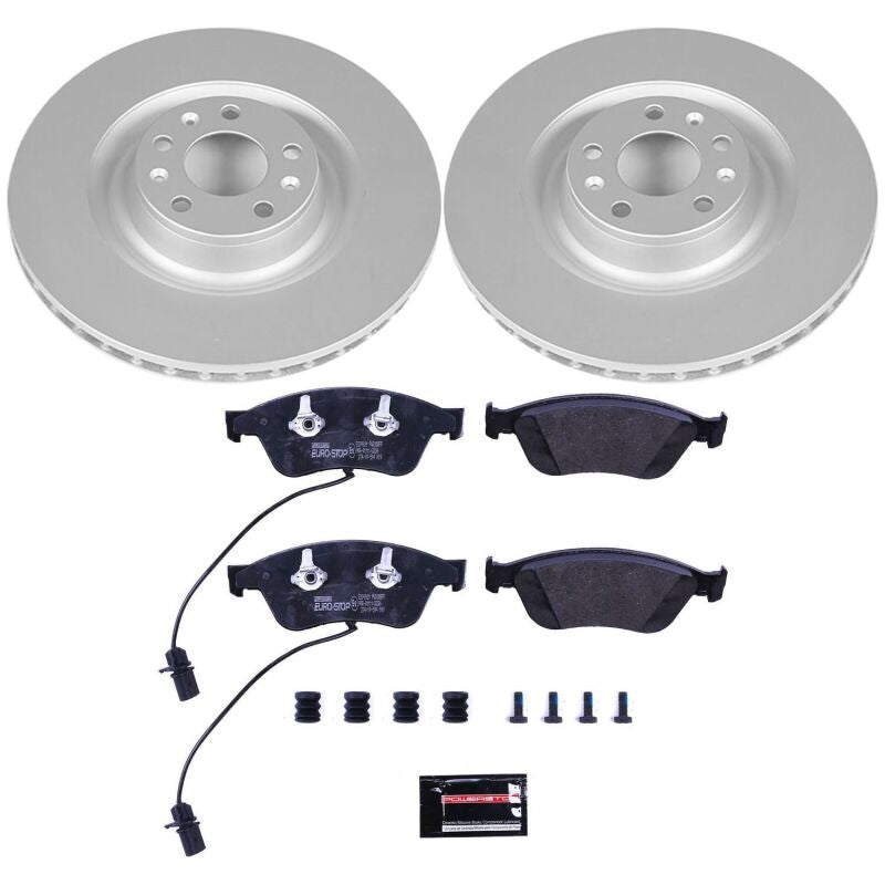 PowerStop Power Stop 09-11 Audi A6 Quattro Front Euro-Stop Brake Kit ESK4570 ESK4570 Photo - Primary