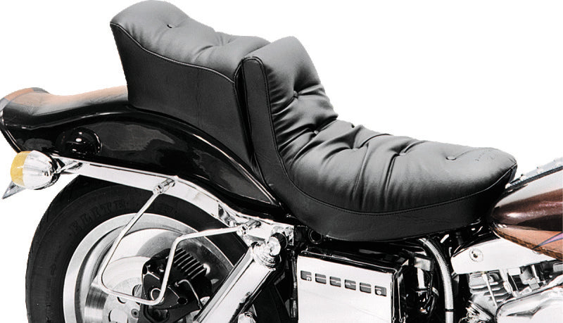 Mustang Motorcycle Mustang 93-03 Harley Dyna Wide Glide Tank Bib - Black 93123 93123 Photo - Primary