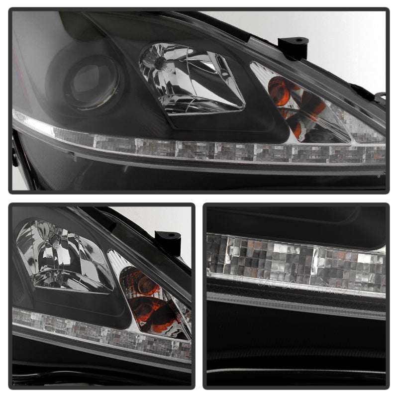 Spyder Lexus IS 250/350 2006-2010 Projector Headlights DRL Black PRO-YD-LIS06-DRL-BK 5080059 5080059 User 1