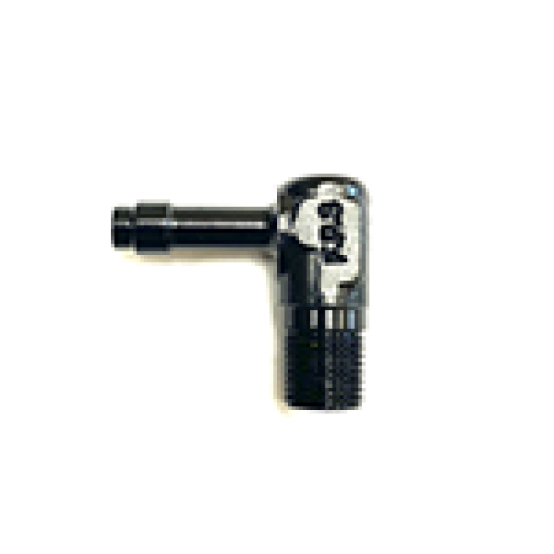 Fragola 1/4 Hose Barb x 1/8 NPT 90 Degree Low Profile - Black 484002-BL 484002-BL Photo - Primary