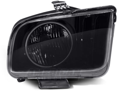 Raxiom 05-09 Ford Mustang GT V6 Axial Series CCFL Halo Projector Headlight- Blk Housing (Smkd Lens) 49121 49121 Photo - Close Up