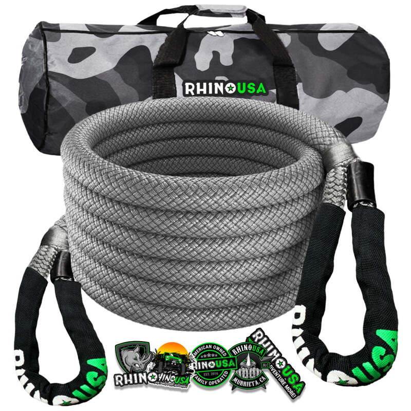 Rhino USA Kinetic Energy Recovery Rope (7/8In X 20Ft) Gray KROPE-78X20-GRY KROPE-78X20-GRY Photo - Primary
