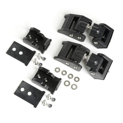 Rugged Ridge Hood Catch Kit,Textured Black;07-18 Jeep Wrangler JK 11210.17 Photo - Primary