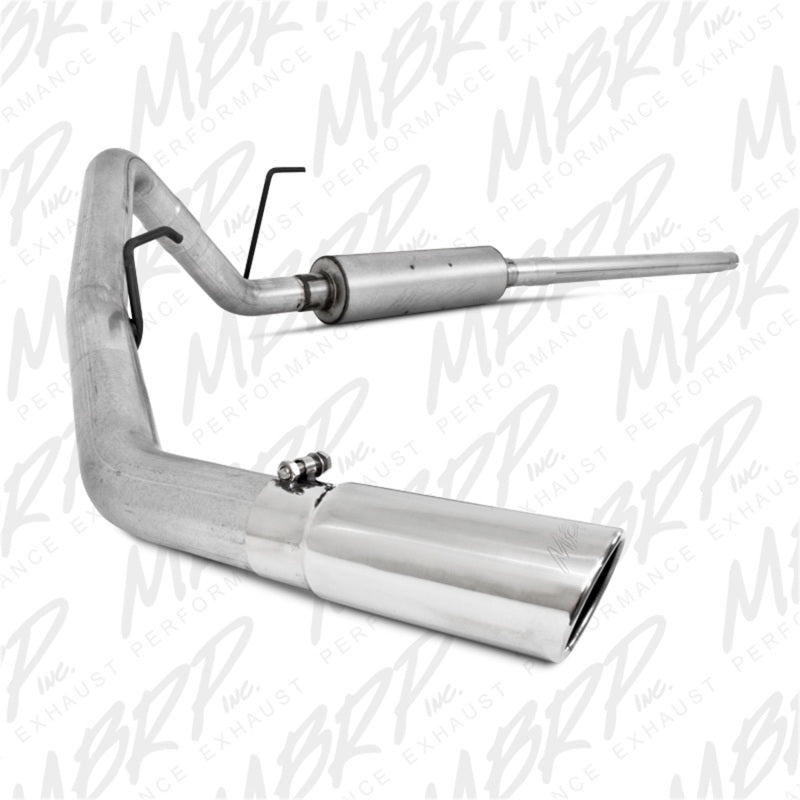 MBRP 04-08 Ford F150  EC/CC-S B 3in Cat Back Single MBRS5200AL S5200AL Photo - Primary