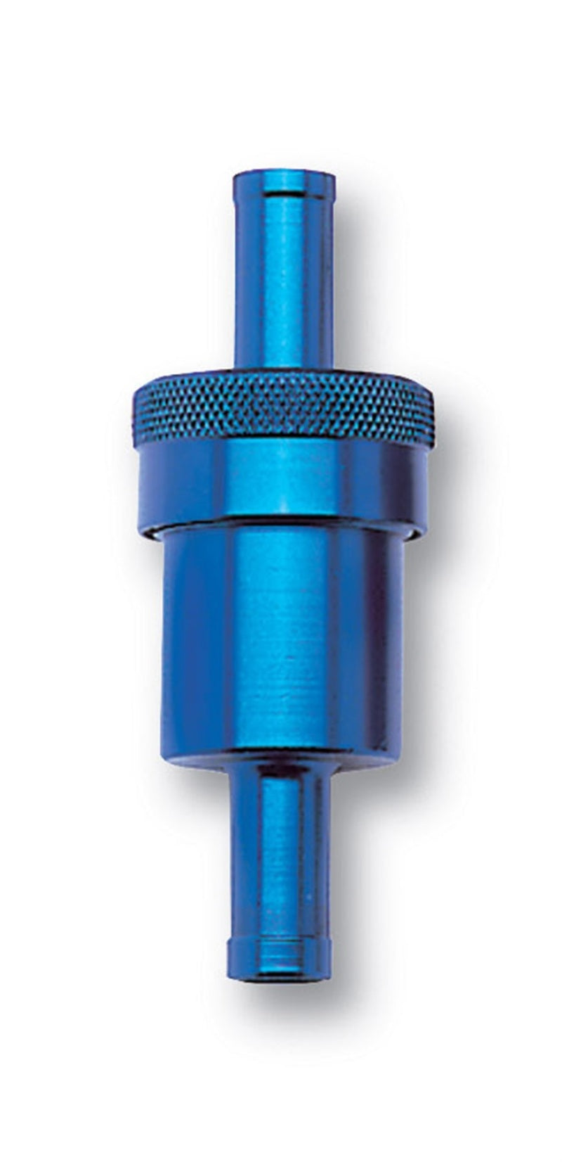 Russell Performance Blue Street Fuel Filter (3in Length 1-1/8in diameter 3/8in inlet/outlet) 645140 645140 Photo - Unmounted