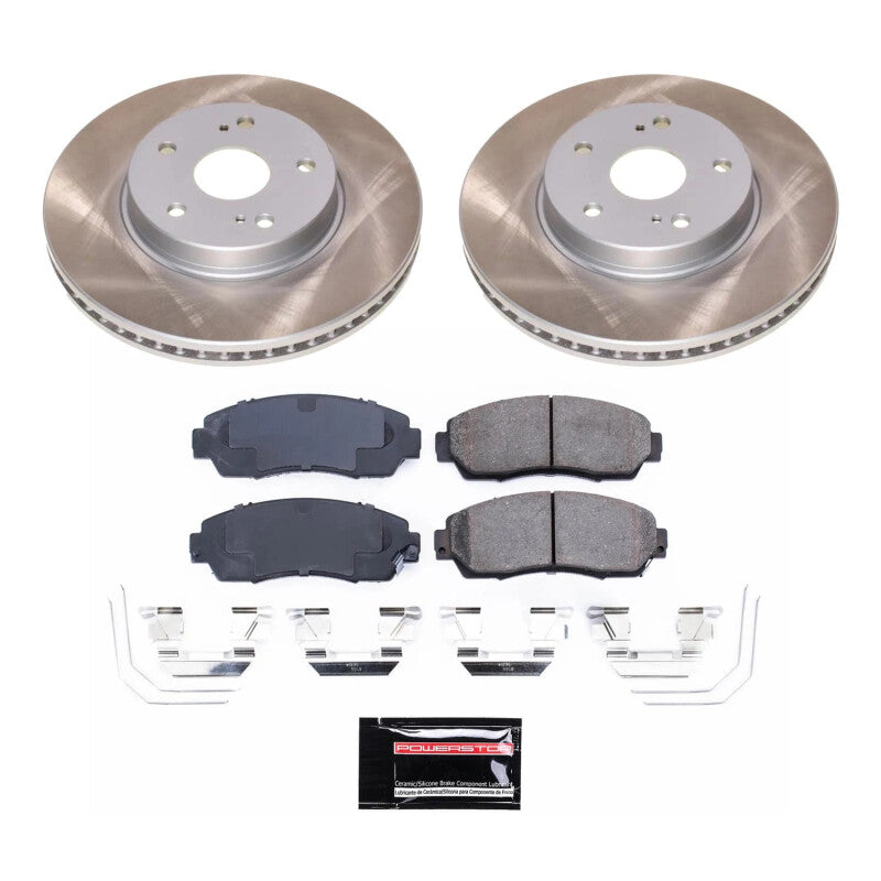 PowerStop Power Stop 16-19 Subaru Legacy Front Semi-Coated Rotor Kit SC7356 SC7356 Photo - Primary