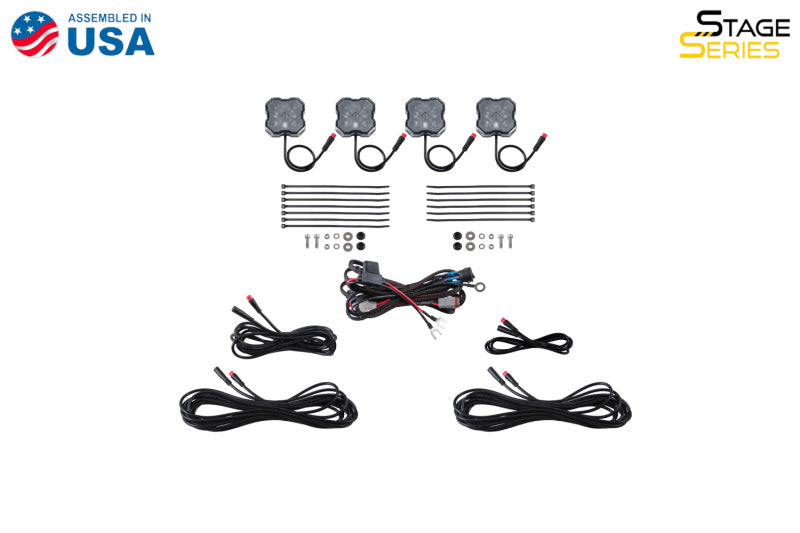 Diode Dynamics RGBW Rock Light Installer Kit w/Controller (4-pack) DD7740C DD7740C User 7
