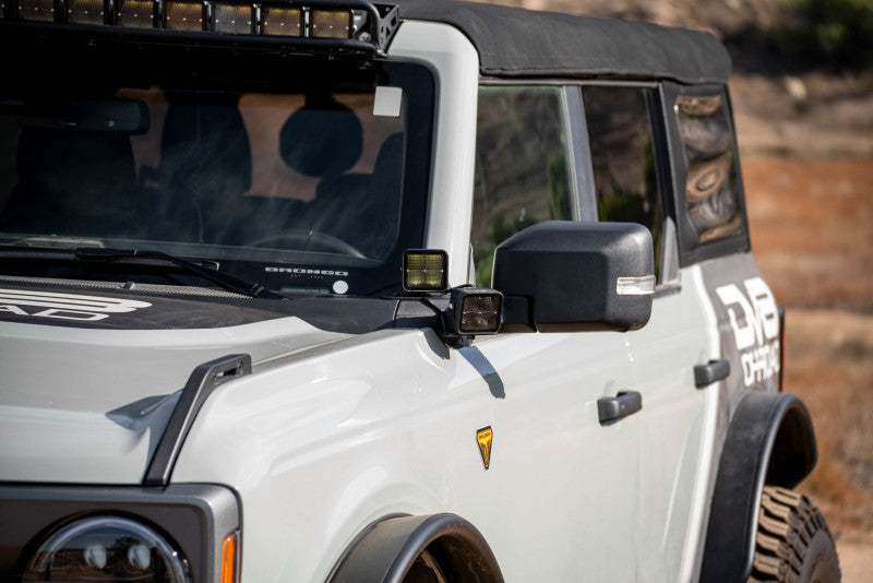 DV8 Offroad 2021 Ford Bronco A Pillar Dual Light Pod Drop Mounts LBBR-08 LBBR-08 Photo - Unmounted
