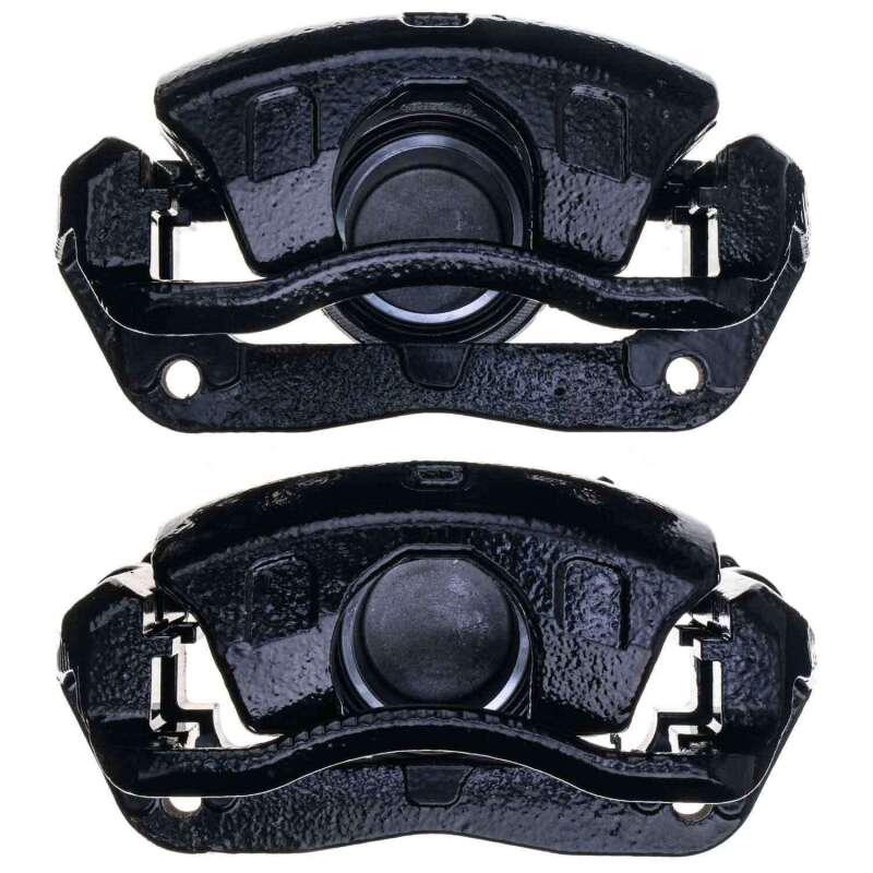 PowerStop Power Stop 02-04 Honda CR-V Front Black Caliper - Pair w/Bracket S2662BLK S2662BLK Photo - Primary