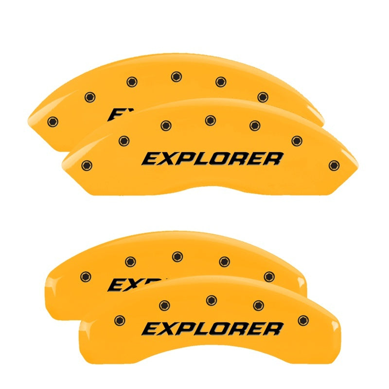 MGP 4 Caliper Covers Engraved Front & Rear Explorer/2011 Yellow Finish Black Char 2006 Ford Explorer 10041SEXPYL 10041SEXPYL Photo - Primary