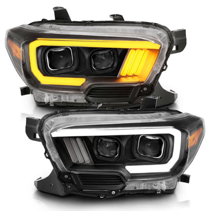 Anzo Toyota Tacoma '16-18 Projector Plank Style Switchback H.L Black Amber 111396 Photo - Primary