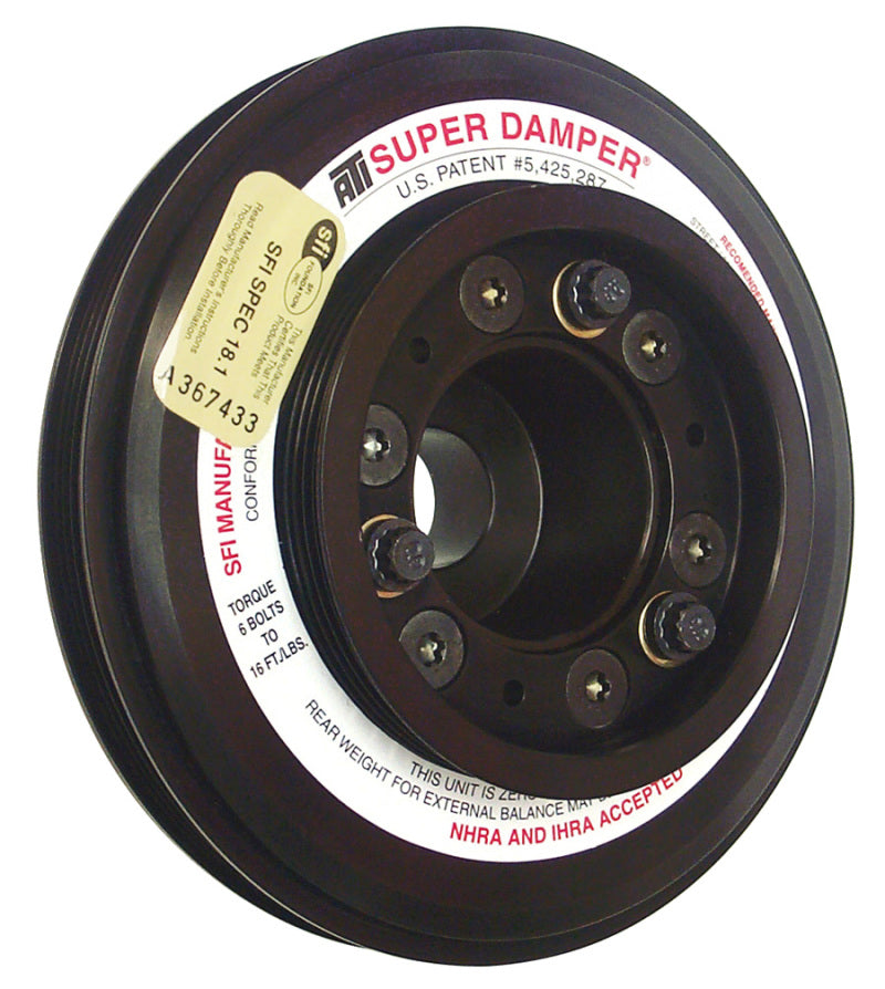 ATI Damper - 7.45in - Alum - (3) 4 Grv - Nissan RB26 R32 - 1000 HP - 2 Ring - 1Pc ATI917752 ATI917752 User 1